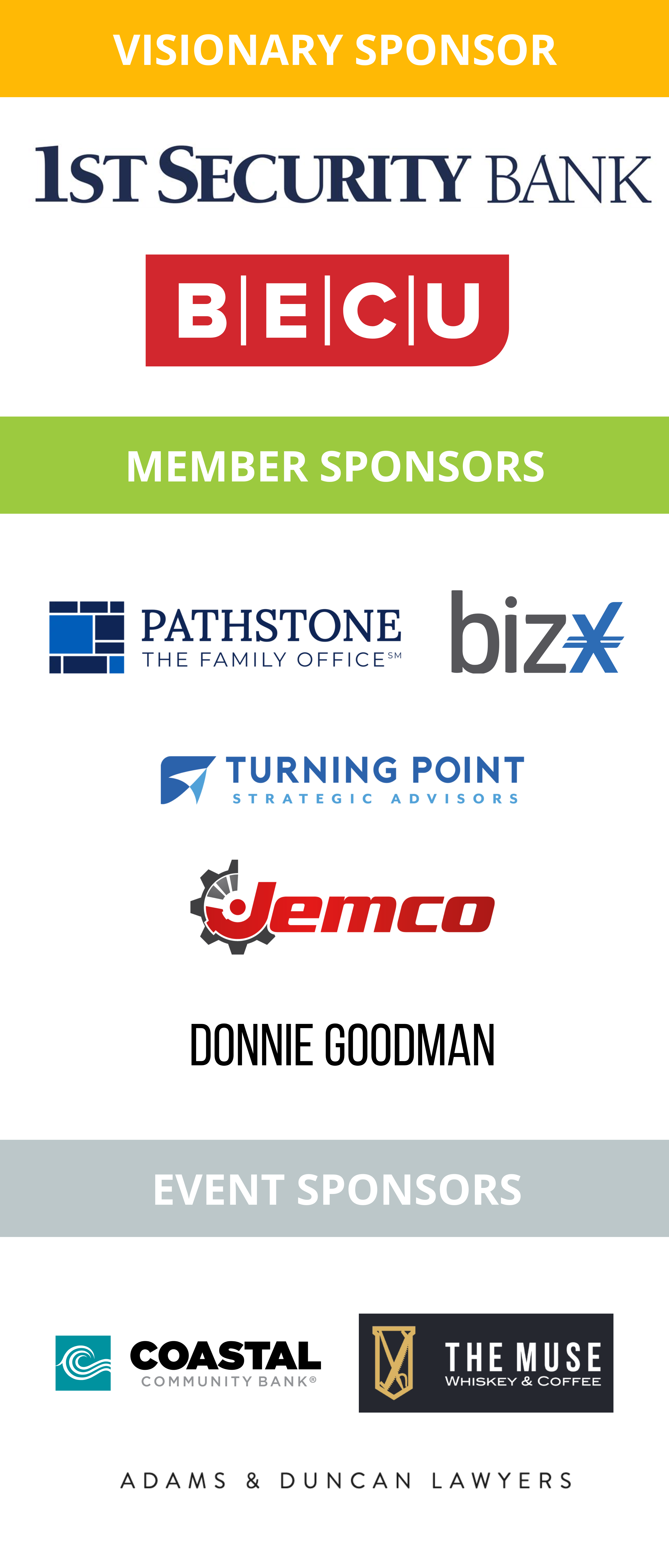 Sponsor banner